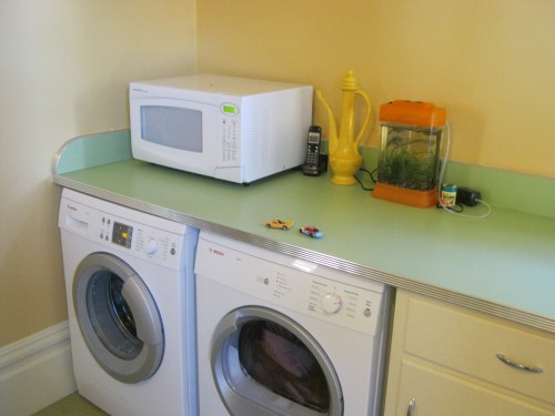 this is the laundry center...with folding counter on top