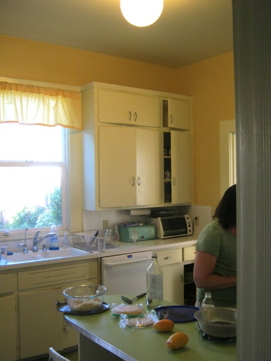 We did add a dishwasher...and the client took away one curtain ruffle