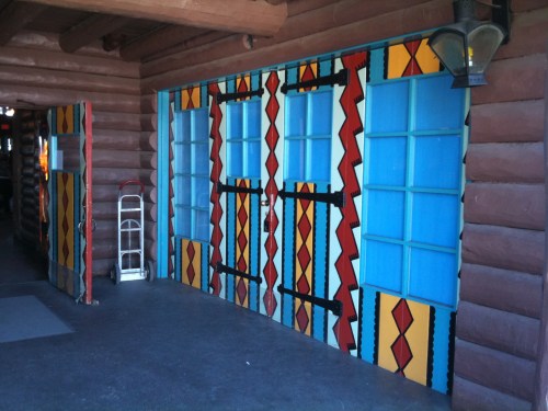 bright painted doors