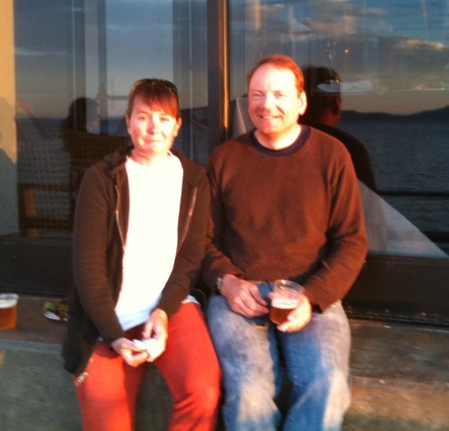 Sunset photo of Steven and Katherine