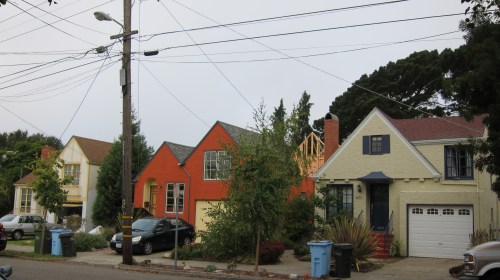 cute little pointy-roofed houses