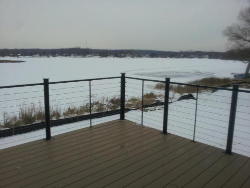 stainless steel with round posts