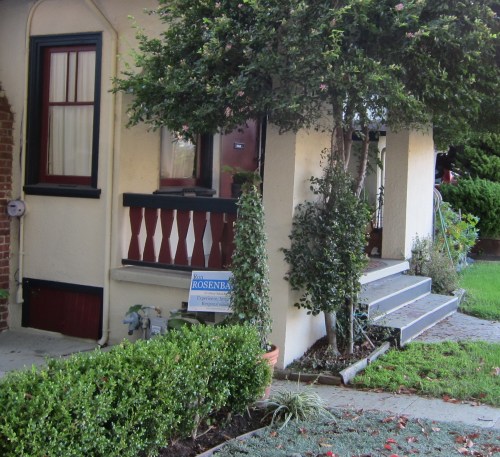 painted wood railing