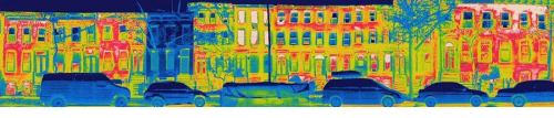 thermal image of tight house