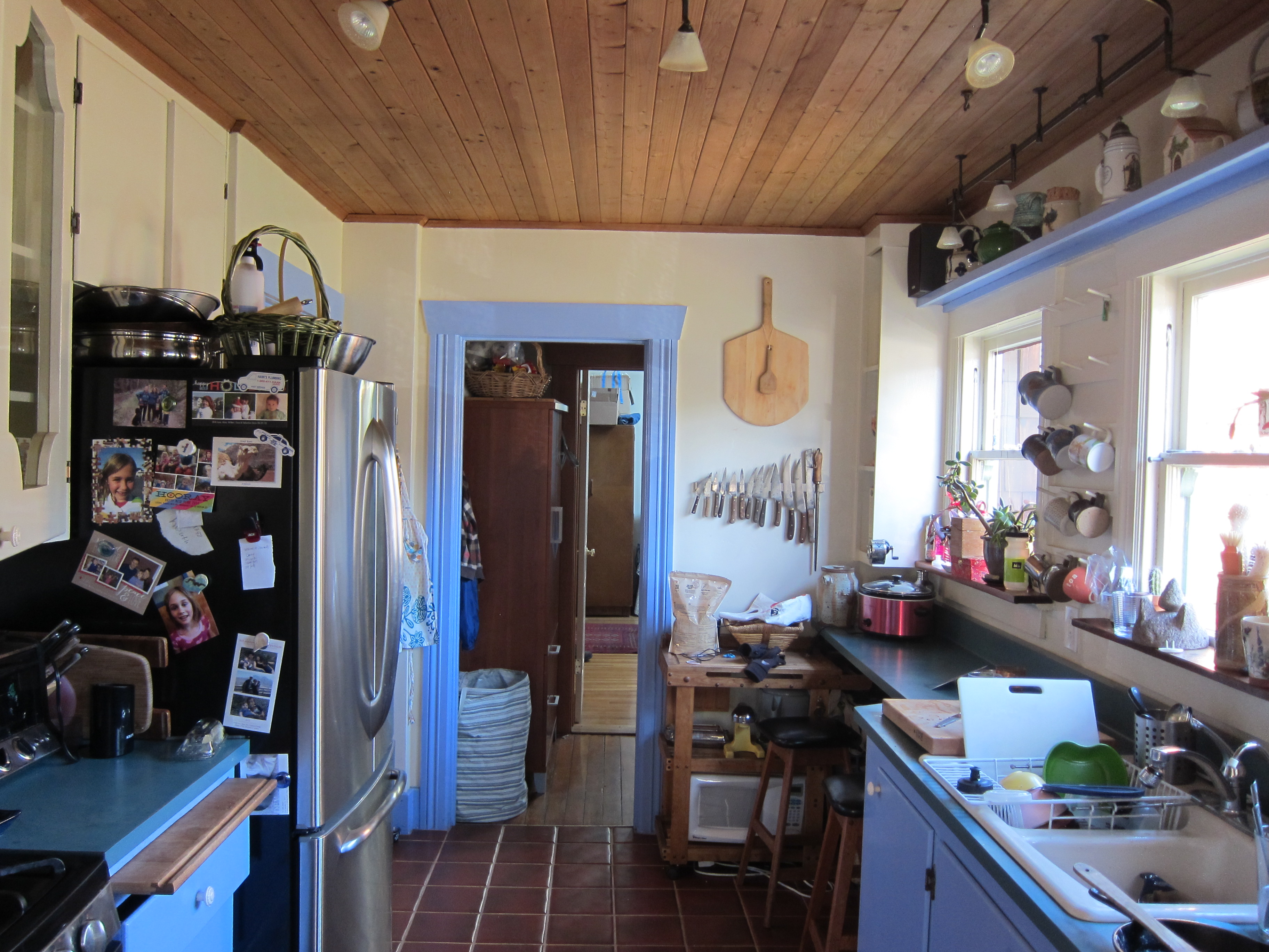 Kitchen before addition and remodel