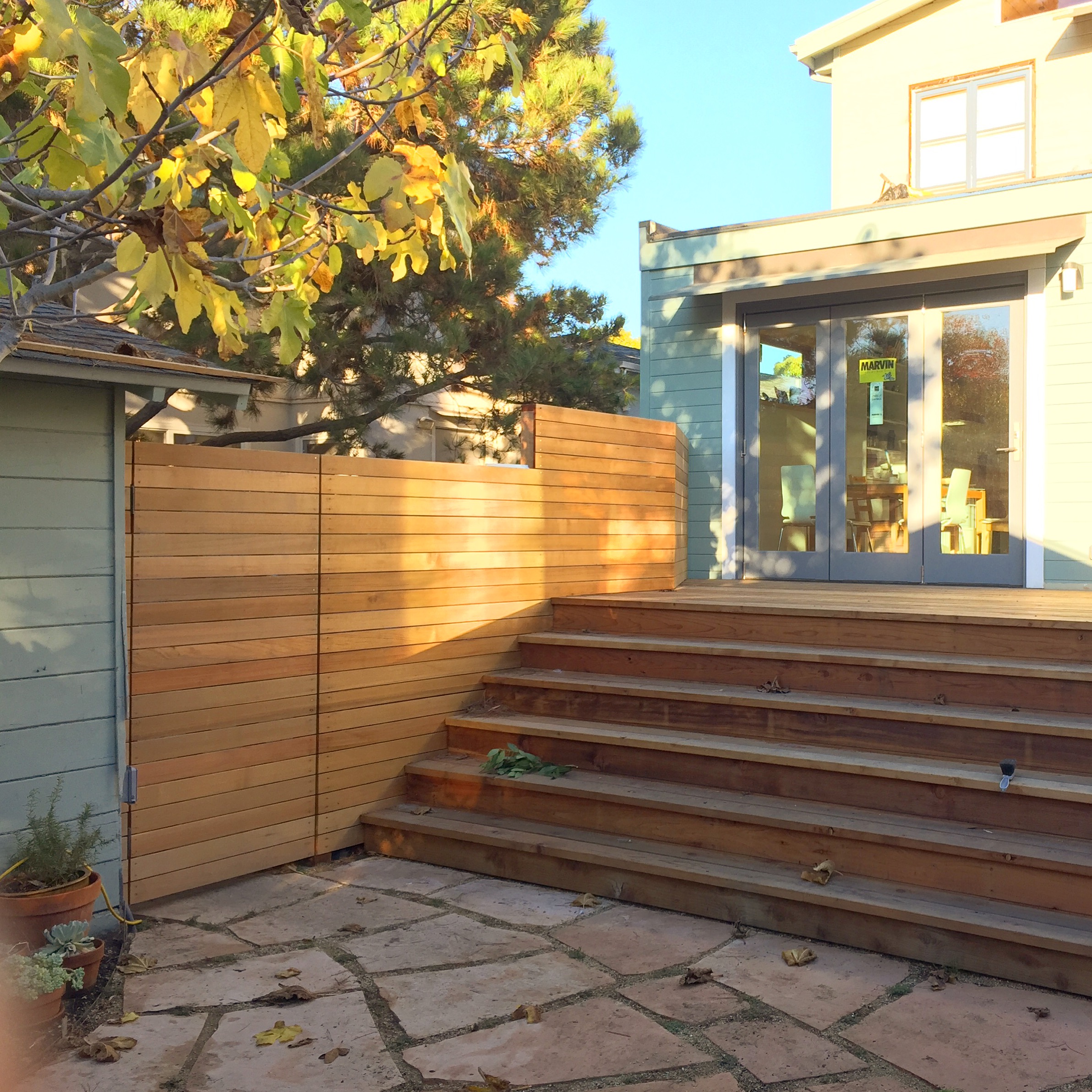 Valley street deck, patio, doors