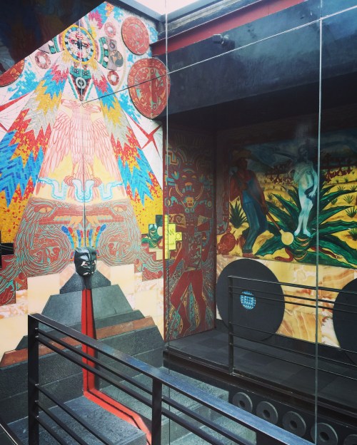 Mural and Fountain in Los Danzantes Coyoacan